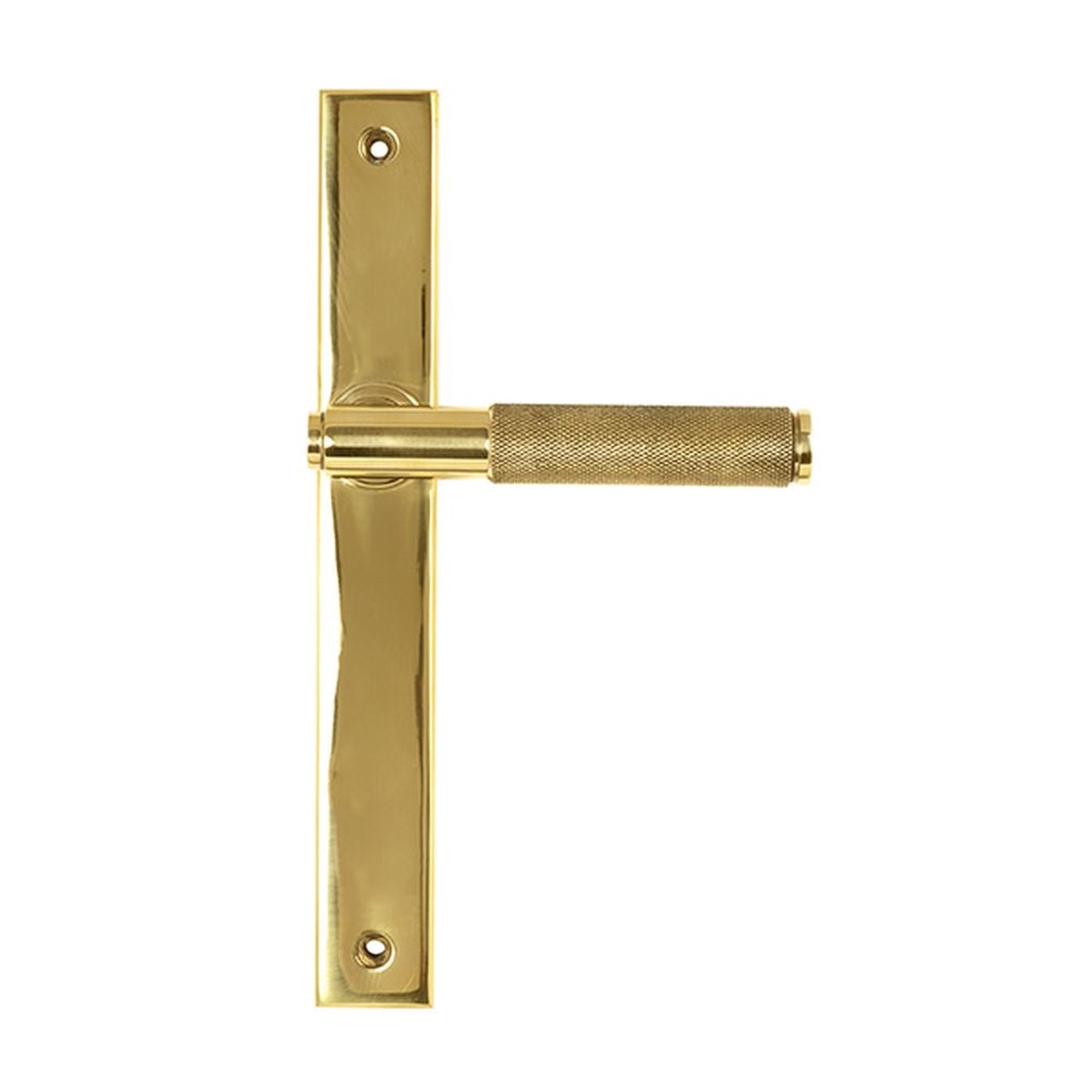 From The Anvil - Polished Brass Brompton Slimline Lever Espag. Latch Set