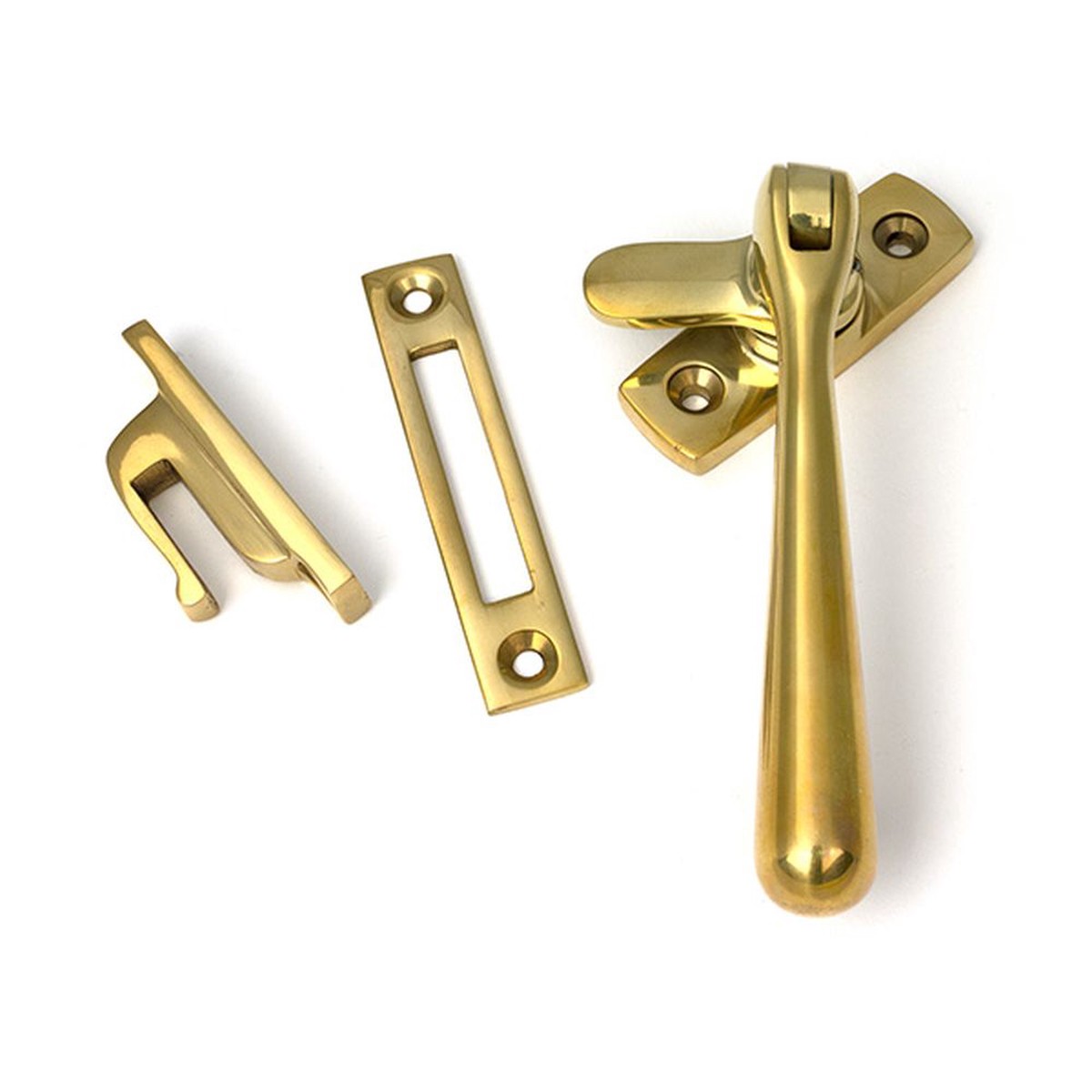 From The Anvil - Polished Brass Locking Newbury Fastener