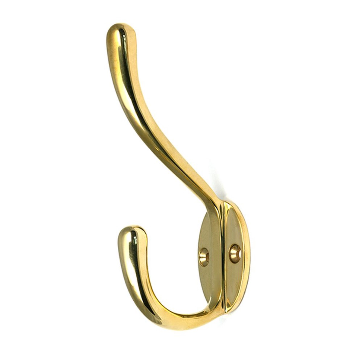 From The Anvil - Polished Brass Newbury Hat & Coat Hook