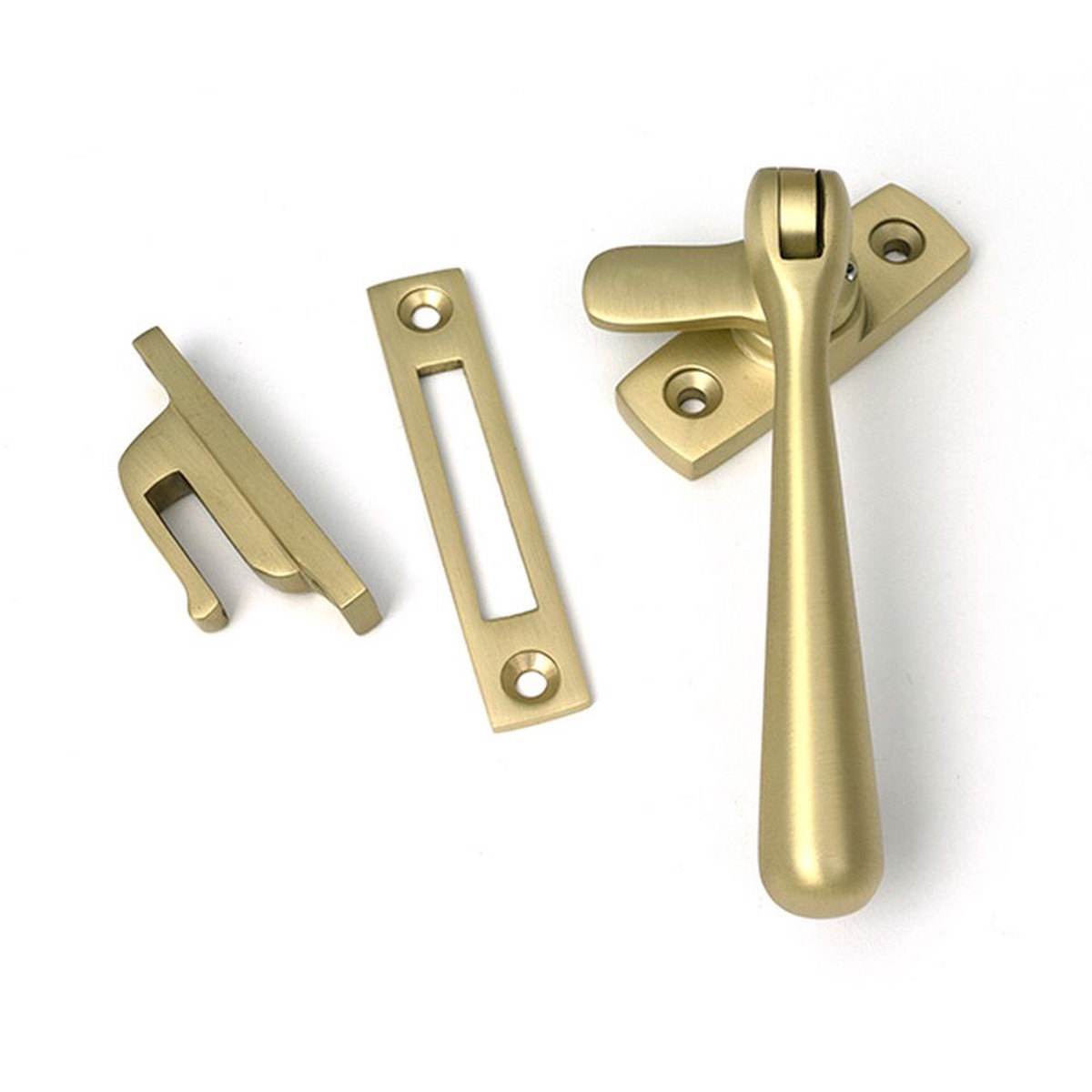 From The Anvil - Satin Brass Locking Newbury Fastener