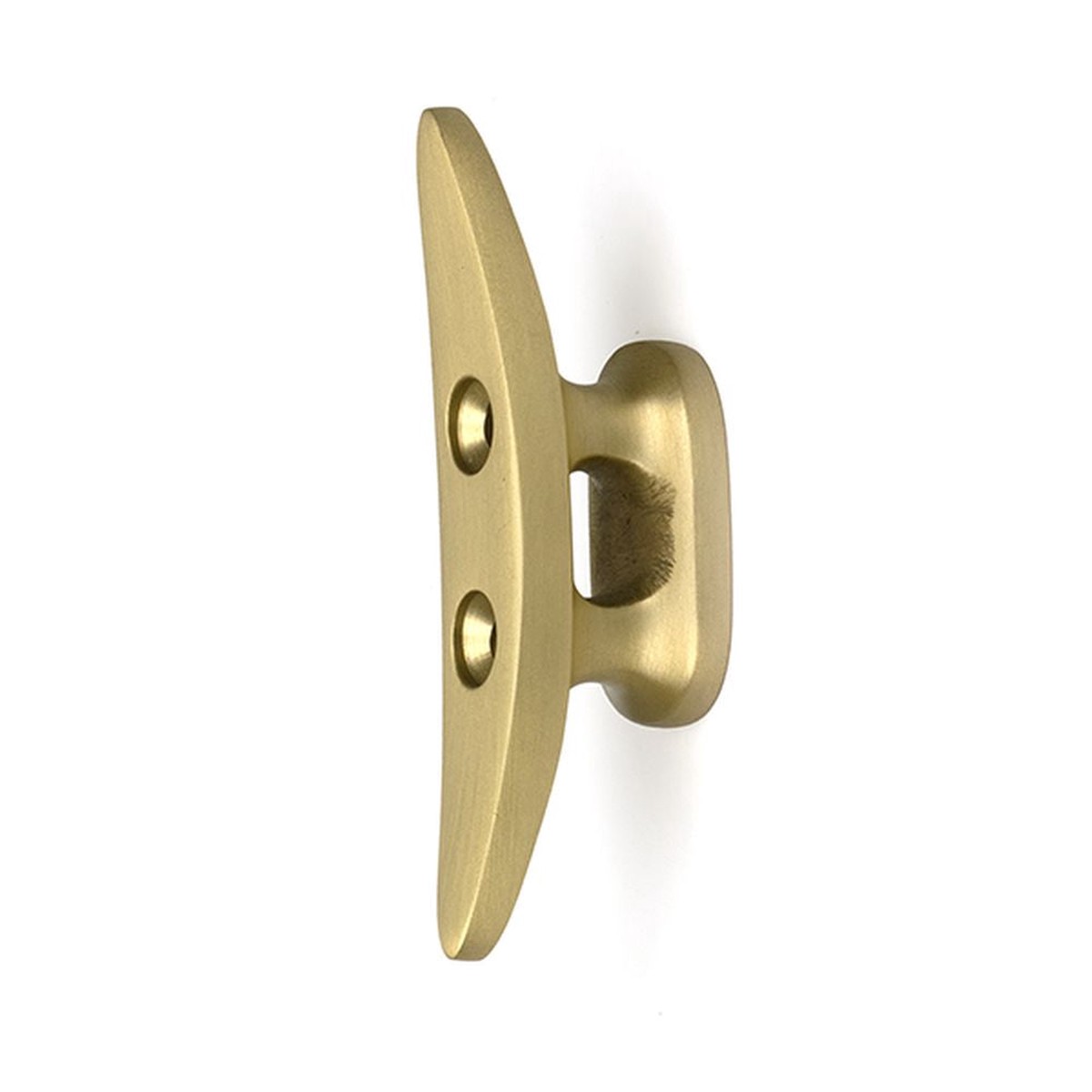 From The Anvil - Satin Brass Marine Cleat Hook