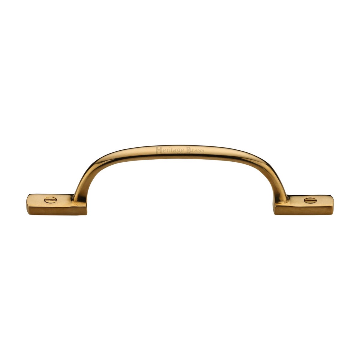 Heritage Brass Pull Handle Russell Design 152mm Unlacquered Brass Finish
