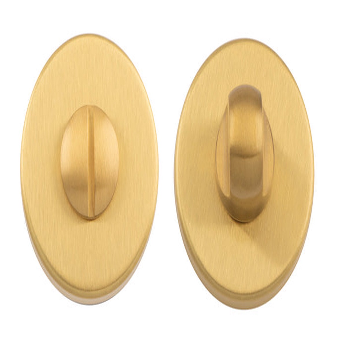 Manital - Turn and Release on Concealed Fix Round Rose-Satin Brass