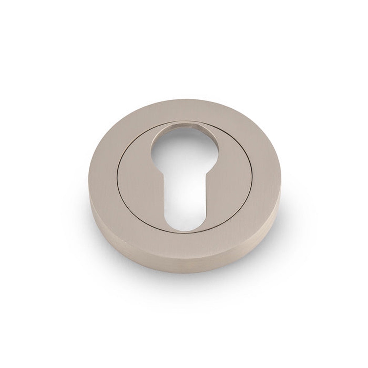 Alexander & Wilks - Escutcheon Euro Profile On 50X6mm Rose Satin Nickel