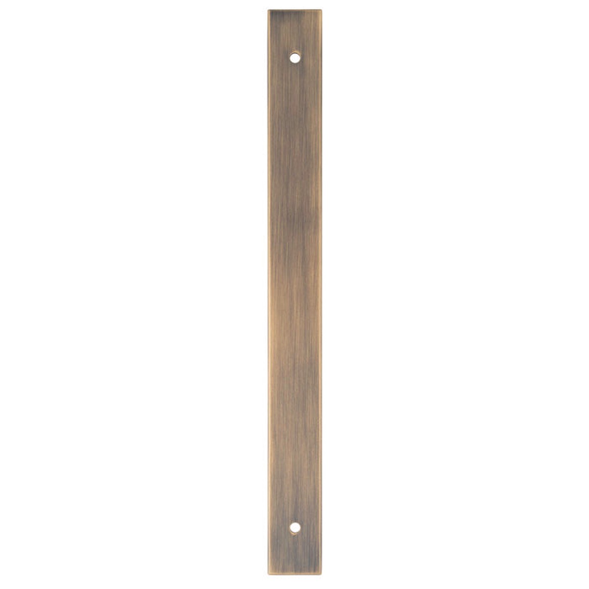 Alexander & Wilks - Rectangular Cabinet Pull Backplate 232X22X3mm - 192mm C/C - Antique Brass