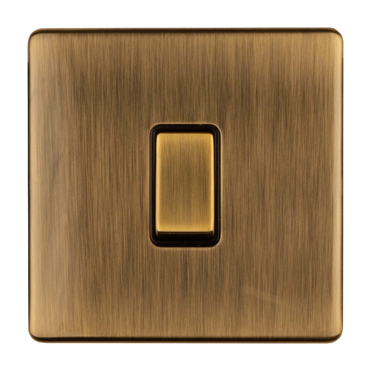 Eurolite - Concealed 3mm Intermediate Switch Antique Brass (With Black Trim)