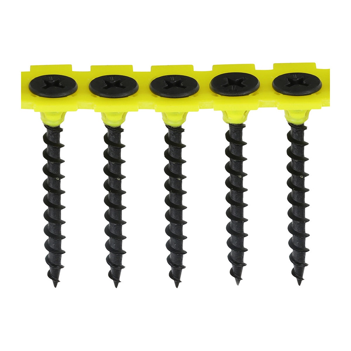 Timco - Collated Drywall Screws - PH - Bugle - Coarse Thread - Black 3.5 x 25mm - (1000 PCS Box)