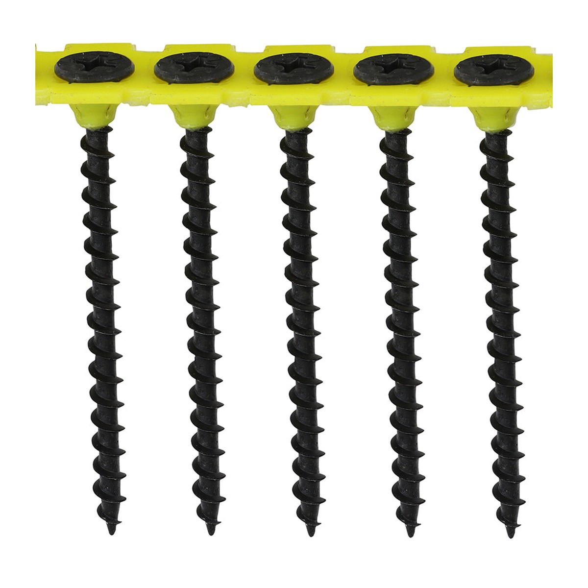 Timco - Collated Drywall Screws - PH - Bugle - Coarse Thread - Black 3.5 x 55mm - (1000 PCS Box)