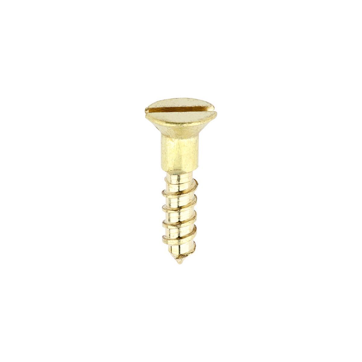 Timco - Solid Brass Timber Screws - SLOT - Countersunk 2 x 3/8" - (200 PCS Box)