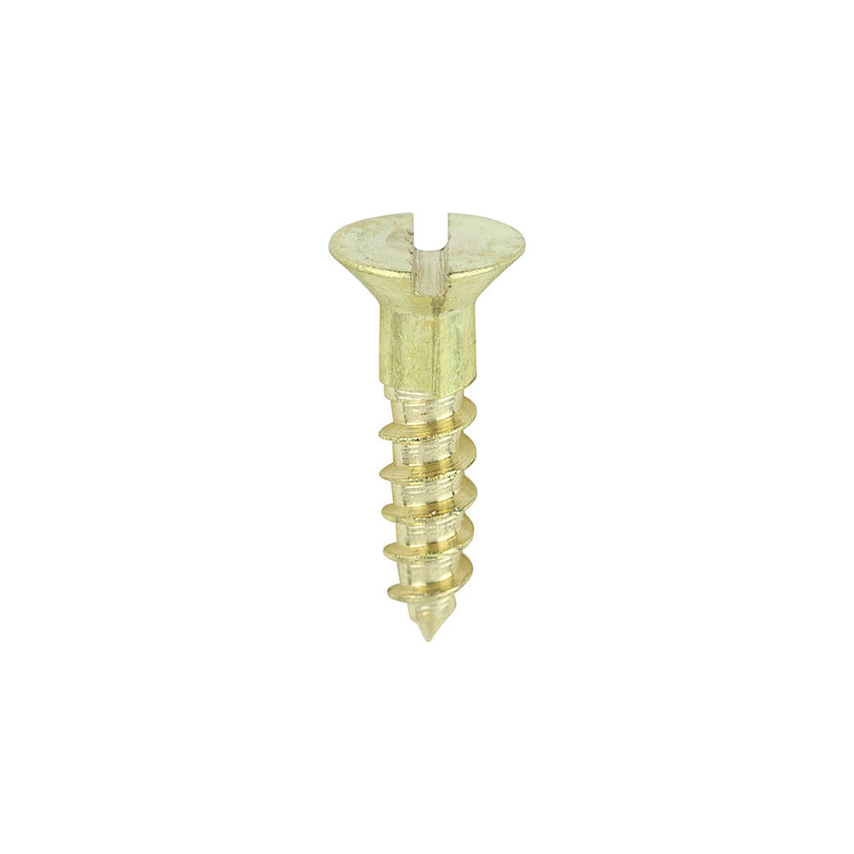 Timco - Solid Brass Timber Screws - SLOT - Countersunk 4 x 1/2" - (200 PCS Box)