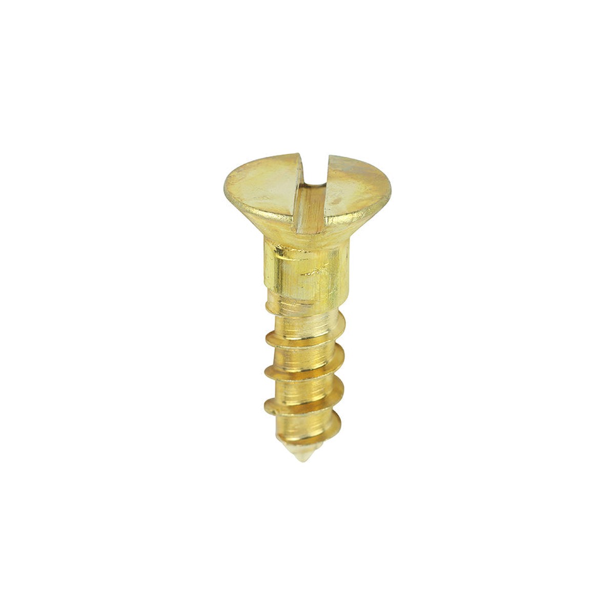 Timco - Solid Brass Timber Screws - SLOT - Countersunk 6 x 1/2" - (200 PCS Box)