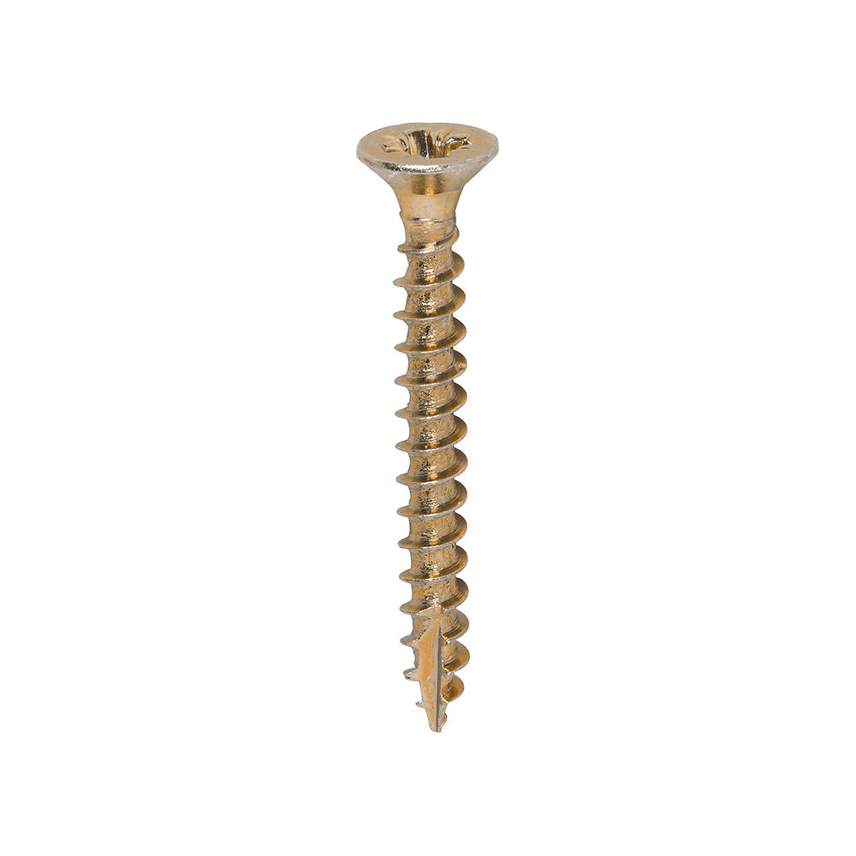 Timco - Classic Multi-Purpose Screws - PZ - Double Countersunk - Yellow 3.5 x 30mm - (200 PCS Box)