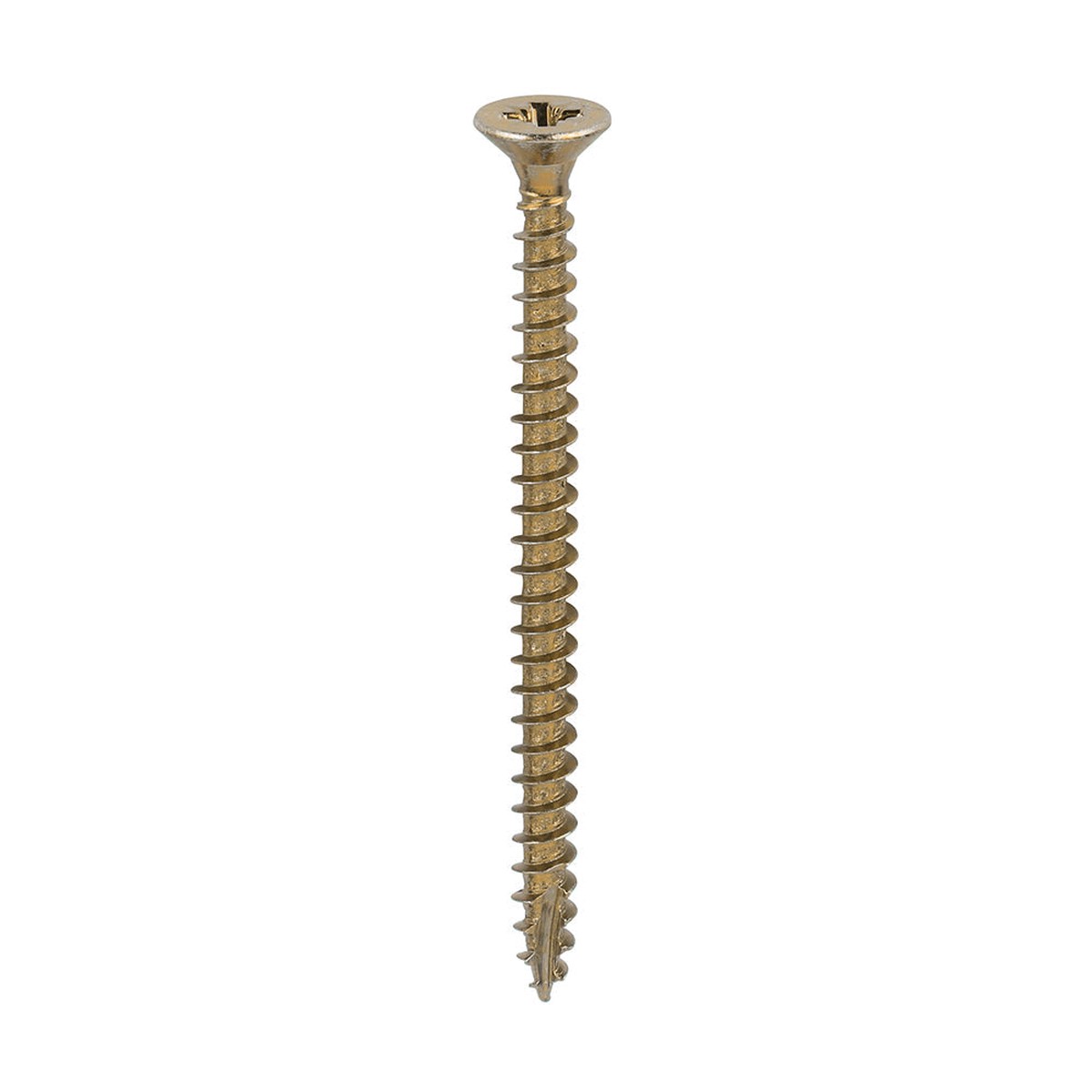 Timco - Classic Multi-Purpose Screws - PZ - Double Countersunk - Yellow 4.0 x 55mm - (200 PCS Box)