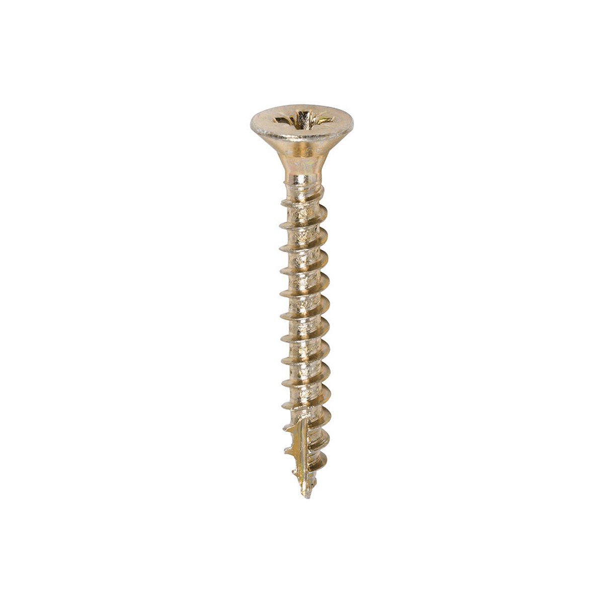 Timco - Classic Multi-Purpose Screws - PZ - Double Countersunk - Yellow 4.5 x 35mm - (200 PCS Box)