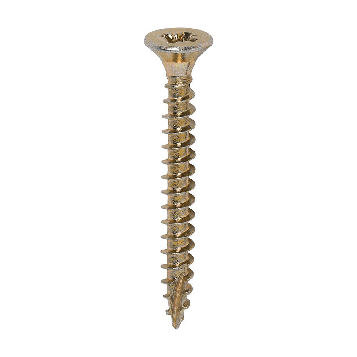 Timco - Classic Multi-Purpose Screws - PZ - Double Countersunk - Yellow 4.5 x 40mm - (200 PCS Box)