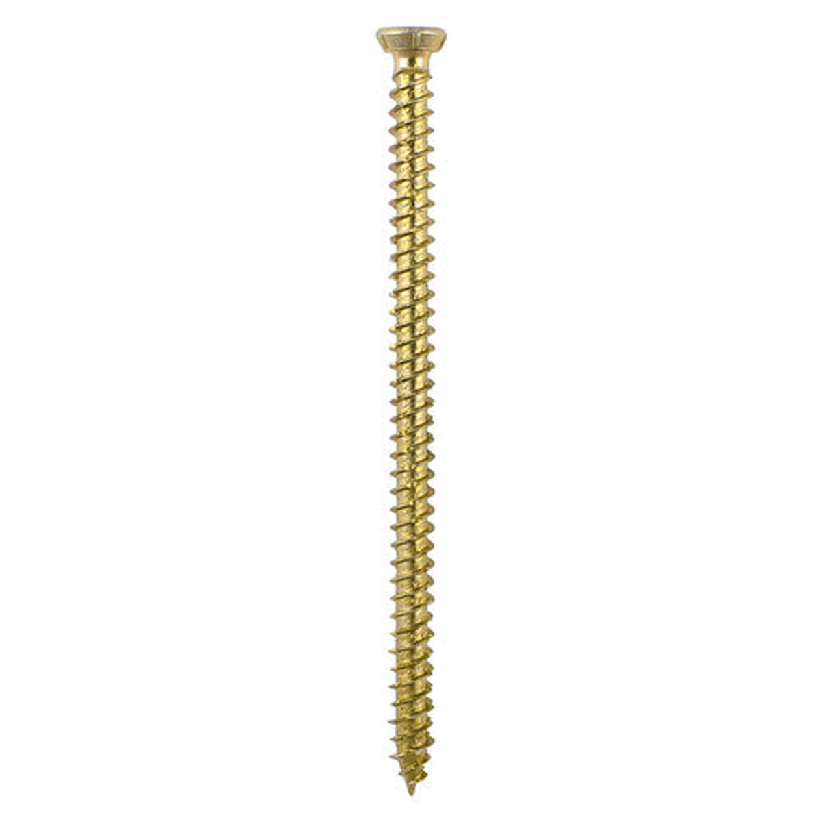 Timco - Concrete Screws - TX - Flat Countersunk - Yellow 7.5 x 110mm - (100 PCS Box)