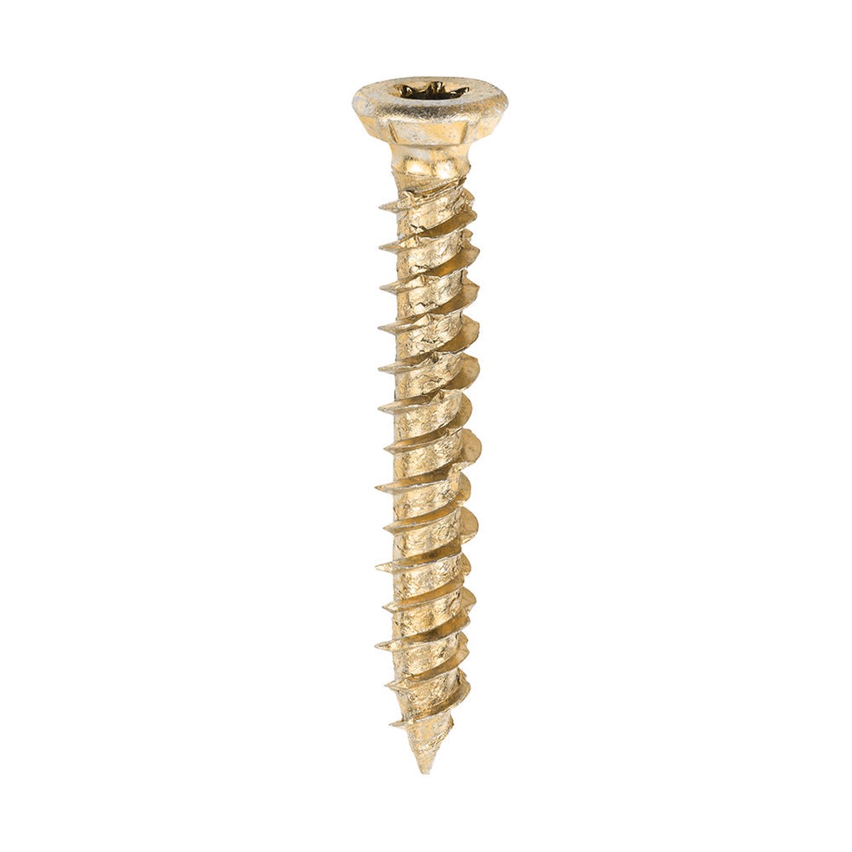 Timco - Concrete Screws - TX - Flat Countersunk - Yellow 7.5 x 50mm - (100 PCS Box)