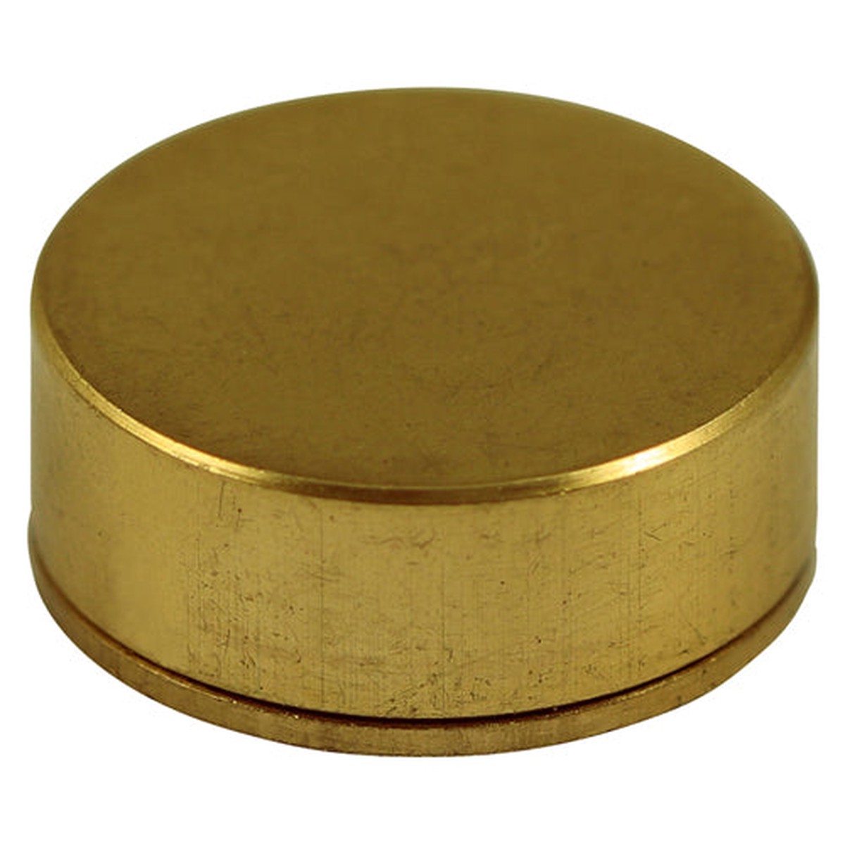 Timco - Threaded Screw Caps - Solid Brass - Polished Brass 14mm - (4 PCS TIMpac)