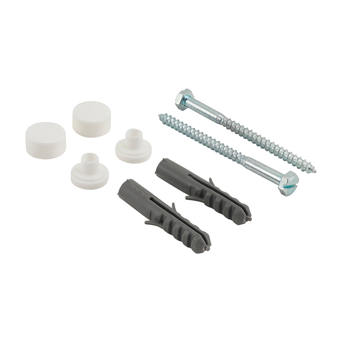 Timco - Pan/Bidet Fixing Kit - White Pan Kit - (2 PCS TIMpac)