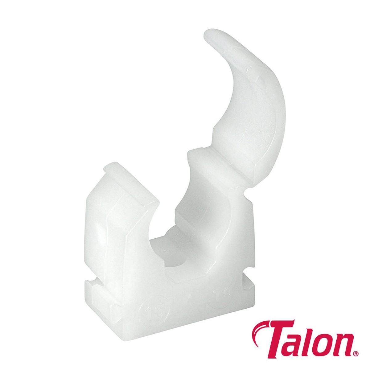 Timco - Single Hinged Clip - White - TS15 15mm - (100 PCS Bag)