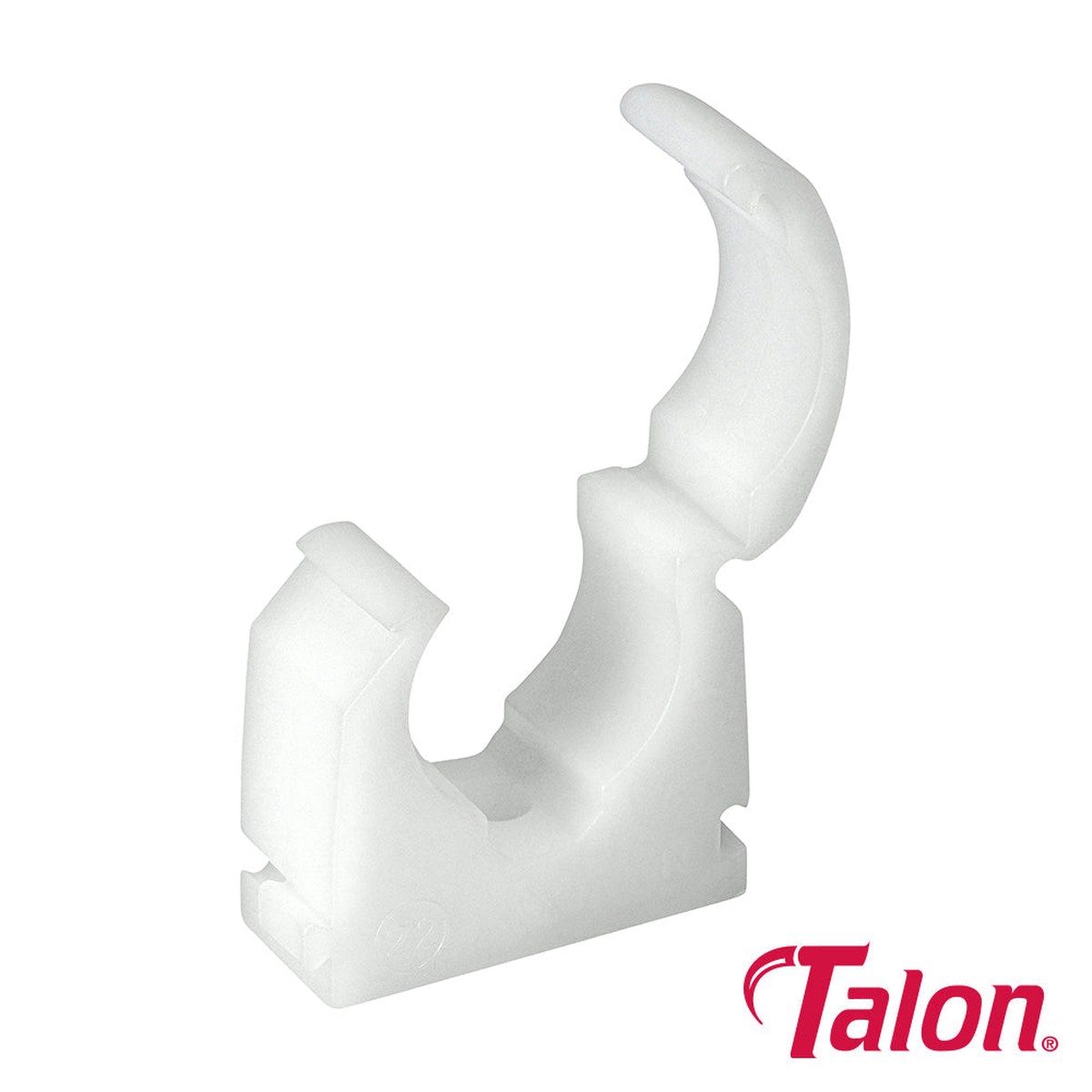 Timco - Single Hinged Clip - White - TS22 22mm - (100 PCS Bag)