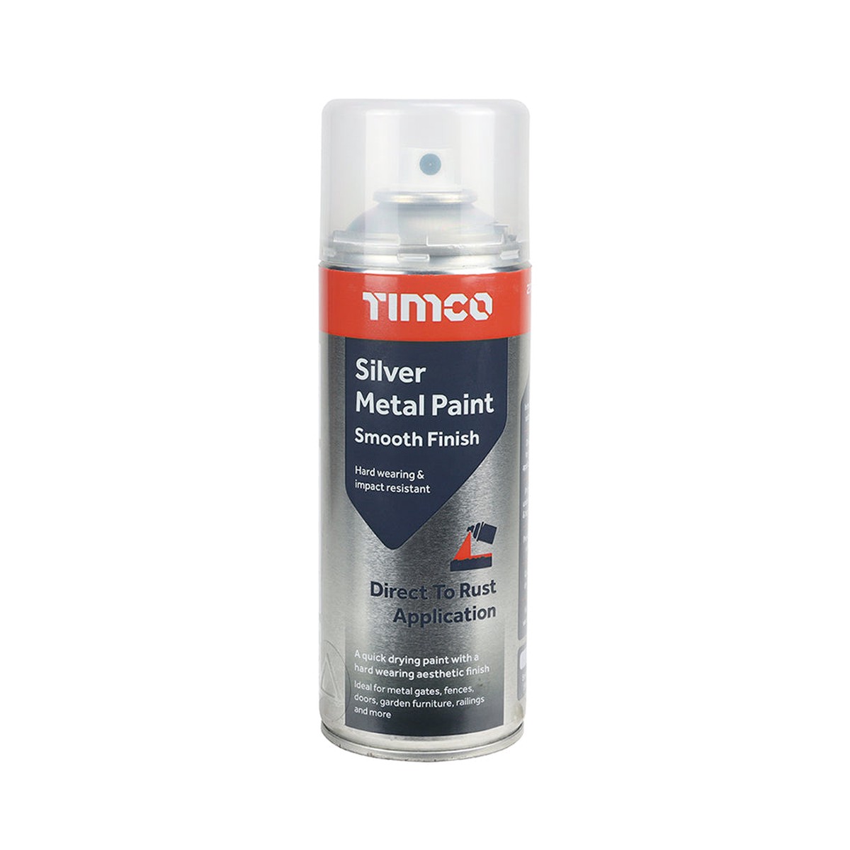 Timco - Silver Metal Paint - Smooth Finish 380ml (1 Each Can)