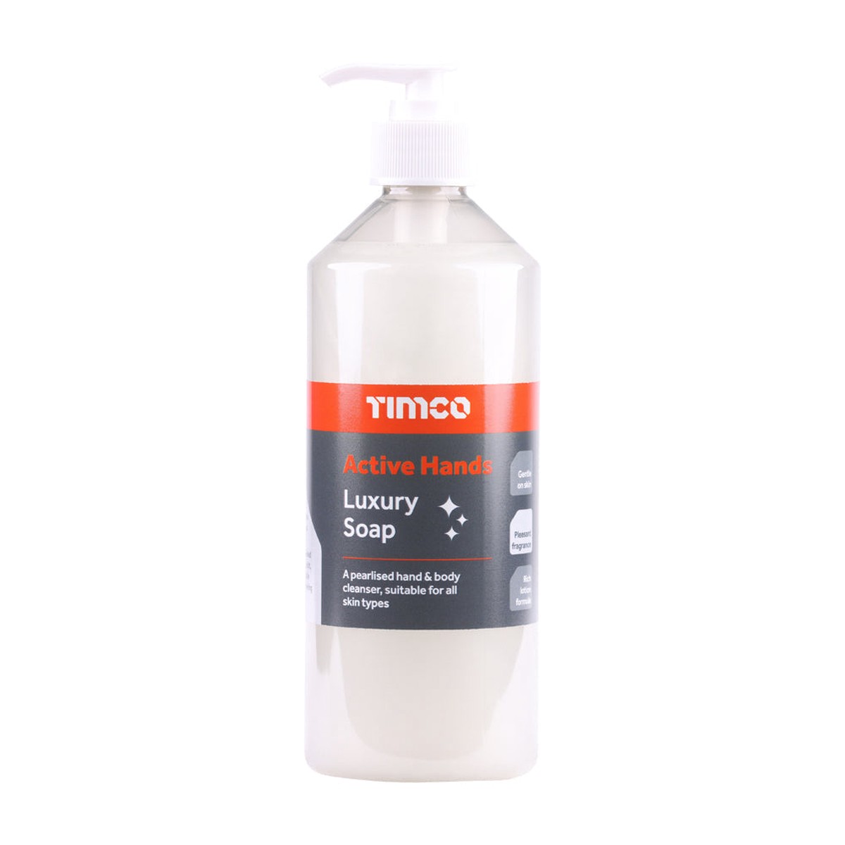 Timco - Active Hands Luxury Soap 500ml (1 Each Pump Bottle)