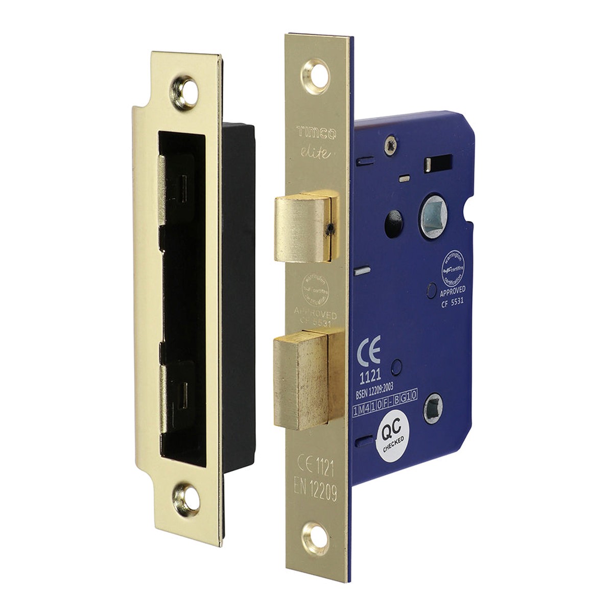 Timco - Bathroom Lock - Electro Brass 65mm (1 Each Box)