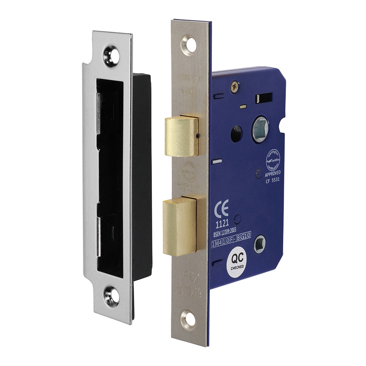 Timco - Bathroom Lock - Satin Nickel 65mm (1 Each Box)