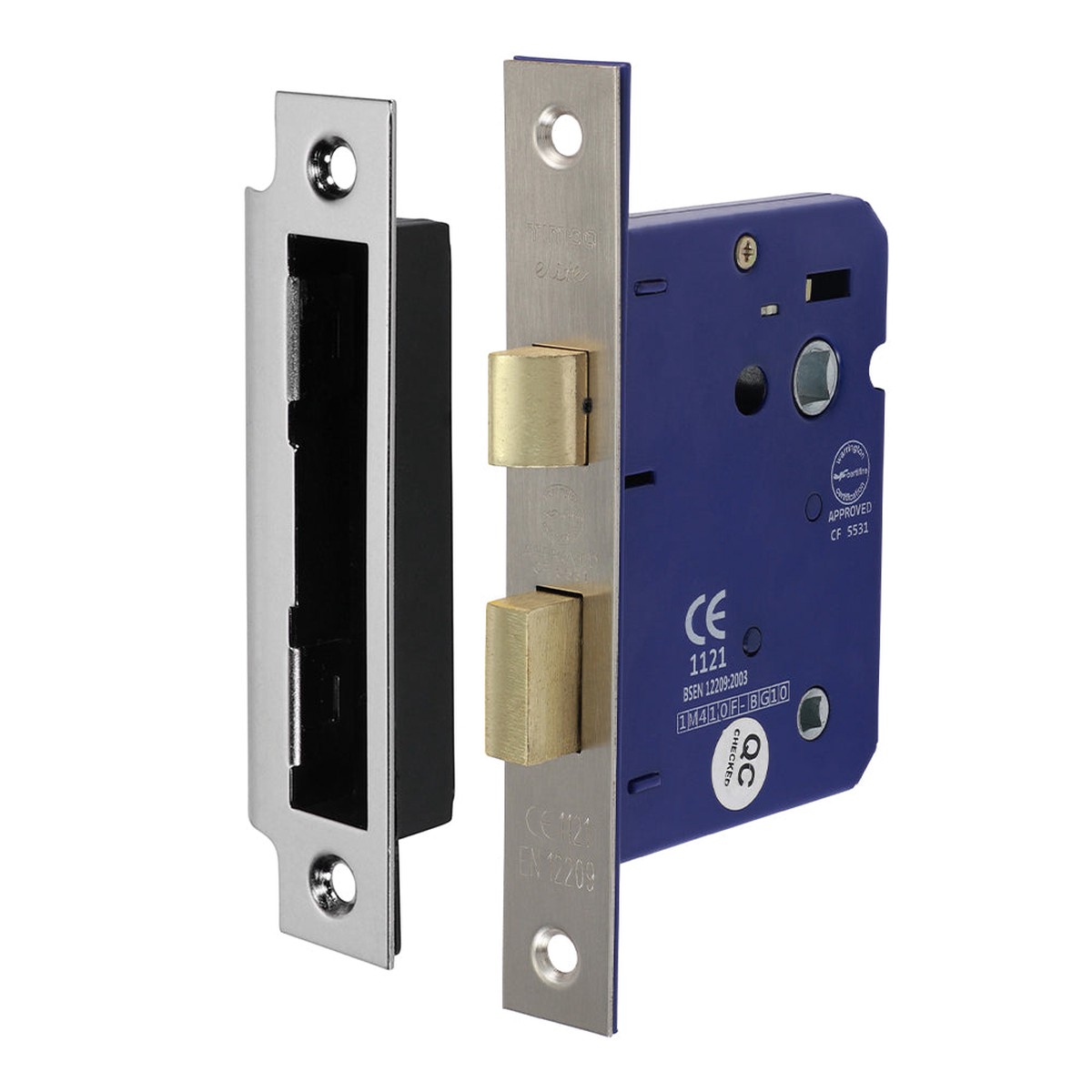 Timco - Bathroom Lock - Satin Nickel 78mm (1 Each Box)