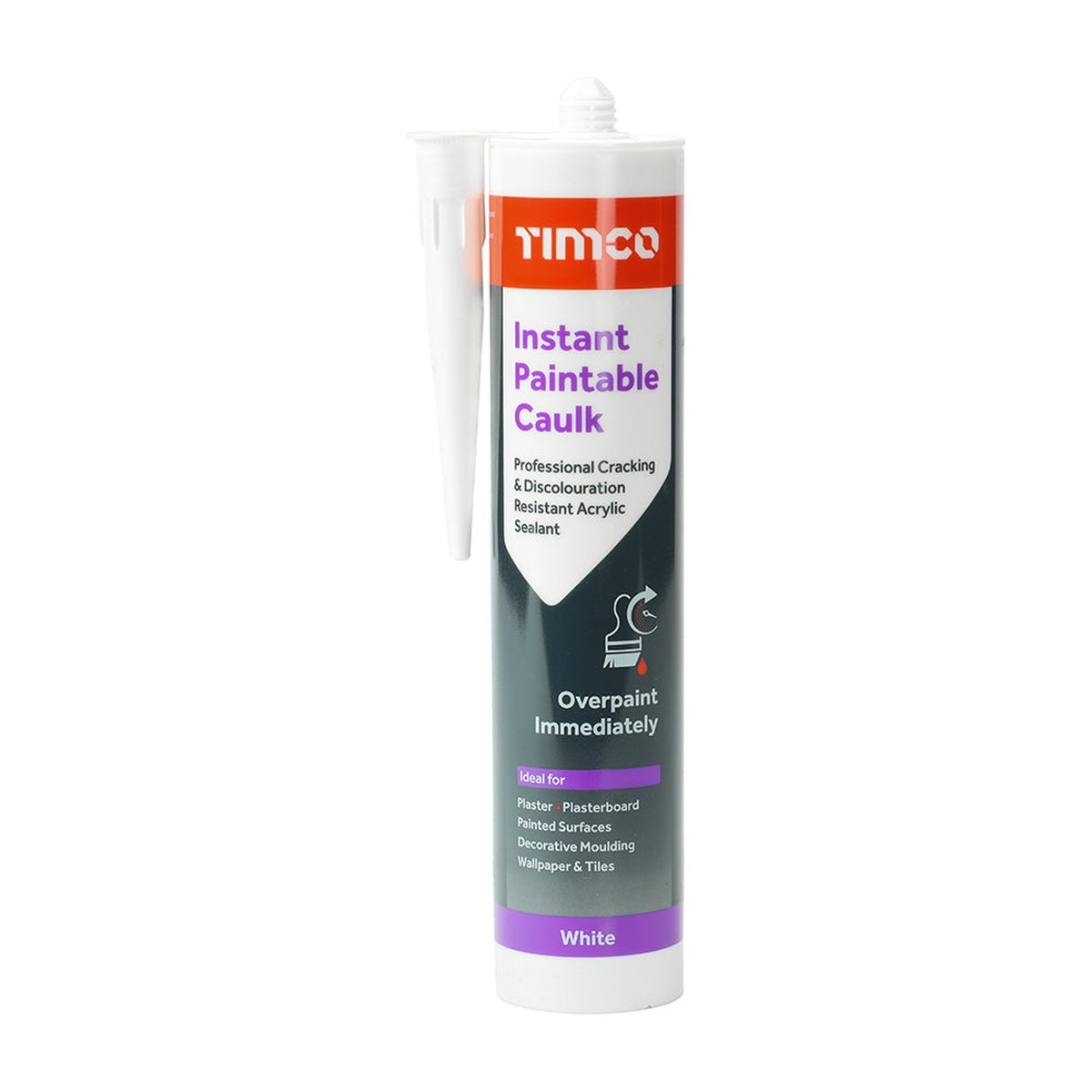 Timco - Instant Paintable Caulk 300ml (1 Each Cartridge)