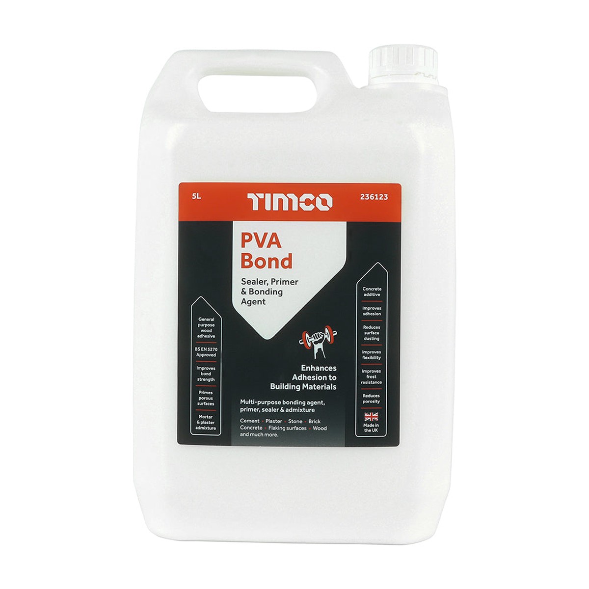 Timco - PVA Bond 5L (1 Each Bottle)