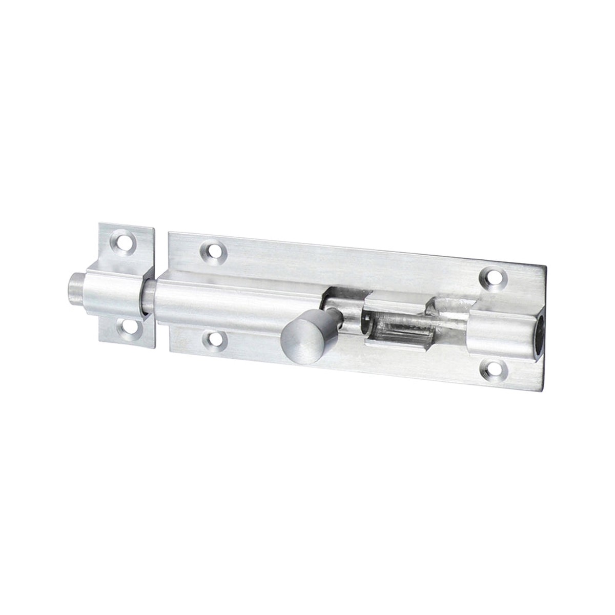 Timco - Straight Barrel Bolt - Satin Chrome 75 x 25mm (1 Each Bag)