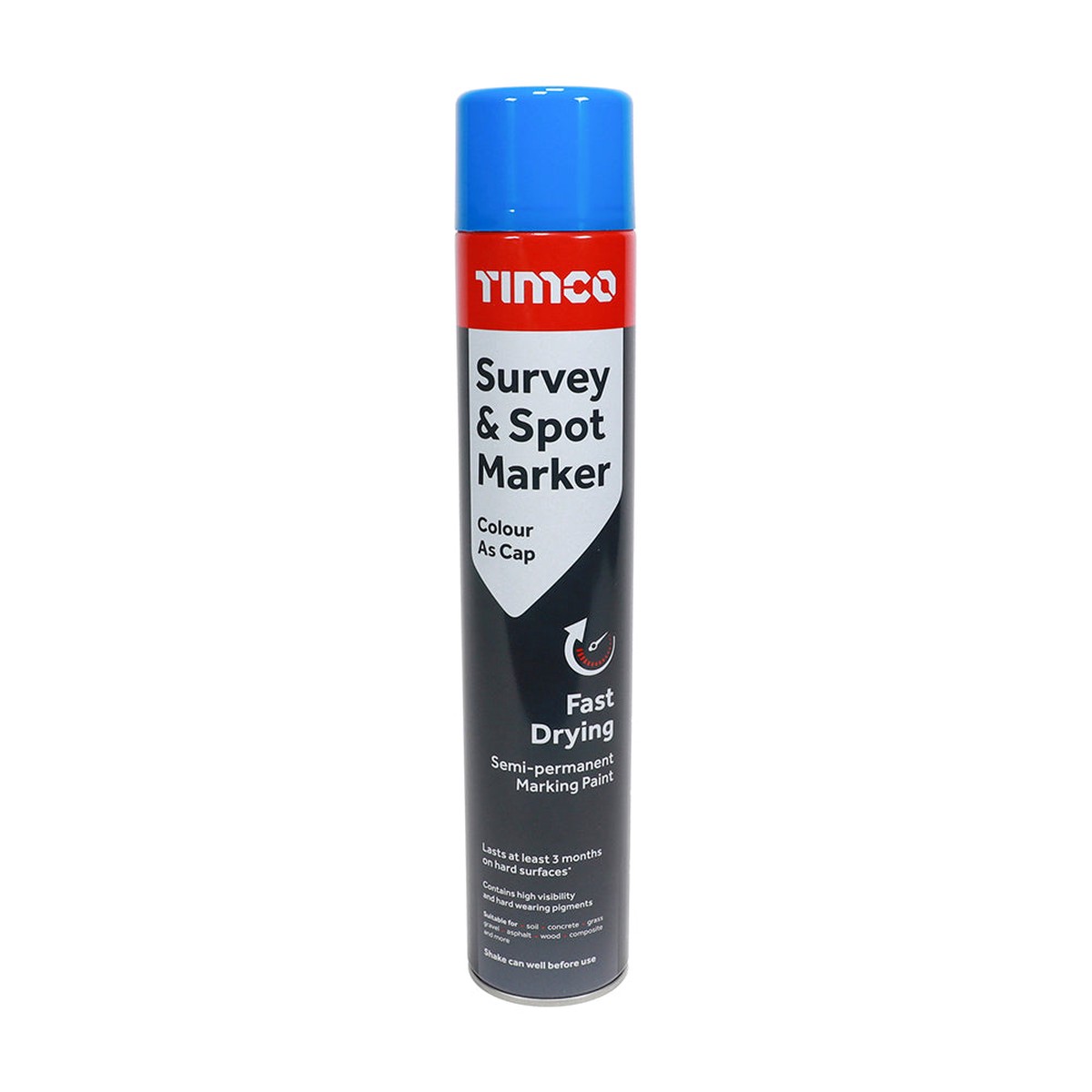 Timco - Survey & Spot Marker - Blue 750ml (1 Each Can)