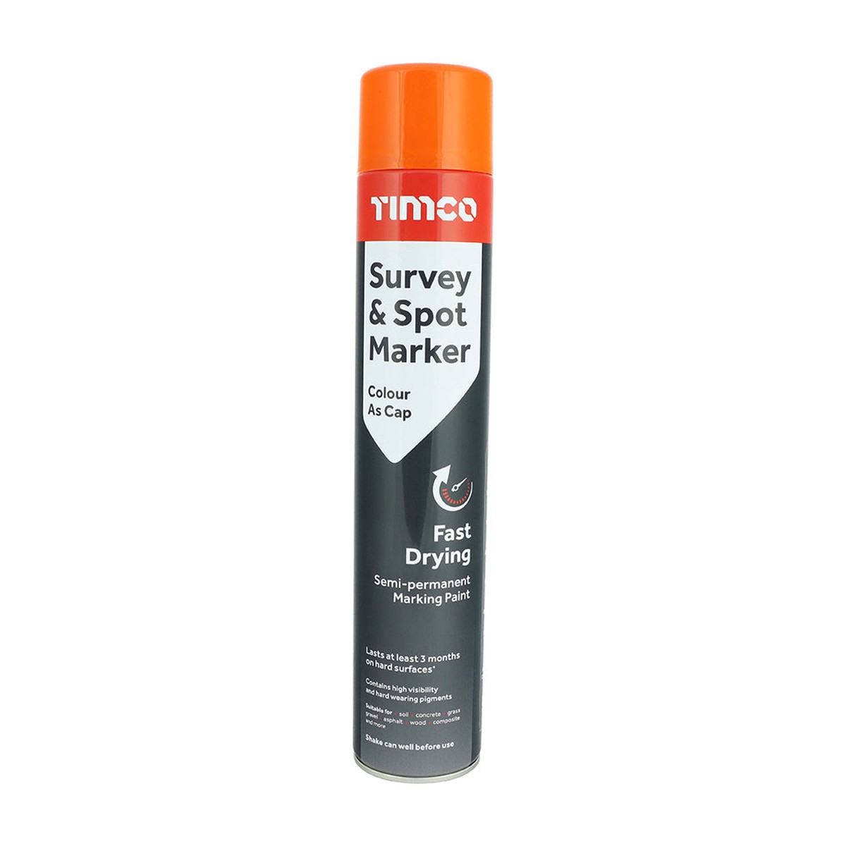 Timco - Survey & Spot Marker - Orange 750ml (1 Each Can)