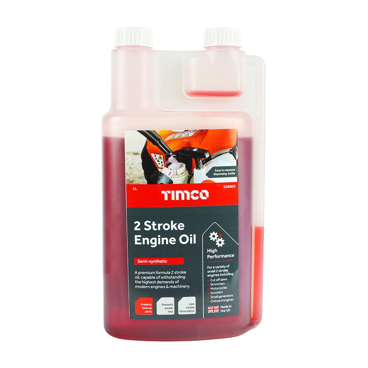 Timco - 2 Stroke Engine Oil 1L (1 Each Bottle)