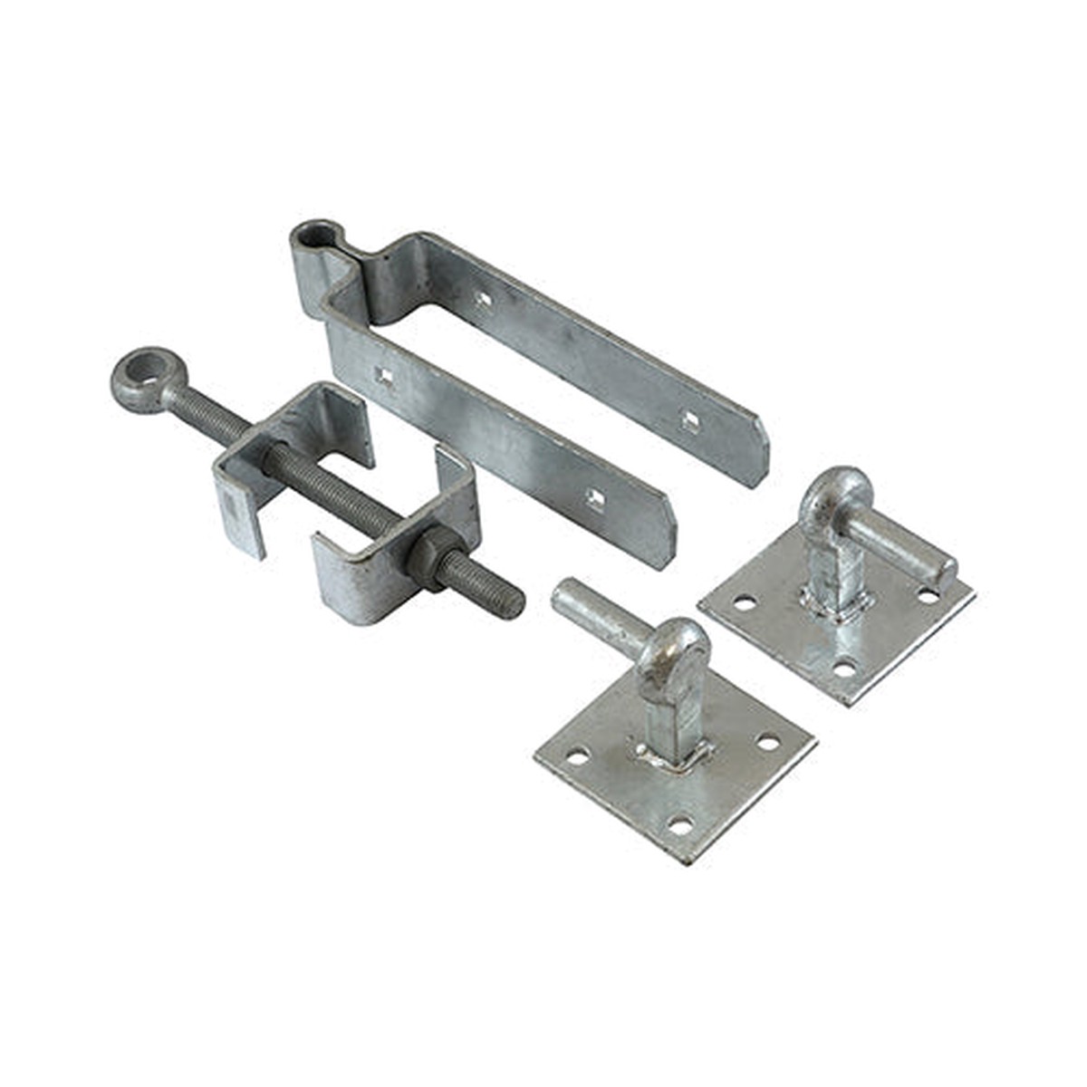 Timco - Adjustable Hinge Set With Hook On Plate - Hot Dipped Galvanised 450mm (1 Each Plain Bag)