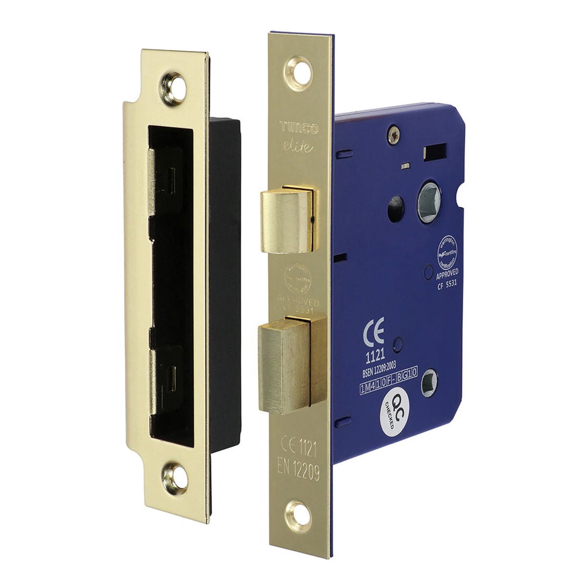 Timco - Bathroom Lock - Electro Brass 78mm (1 Each Box)