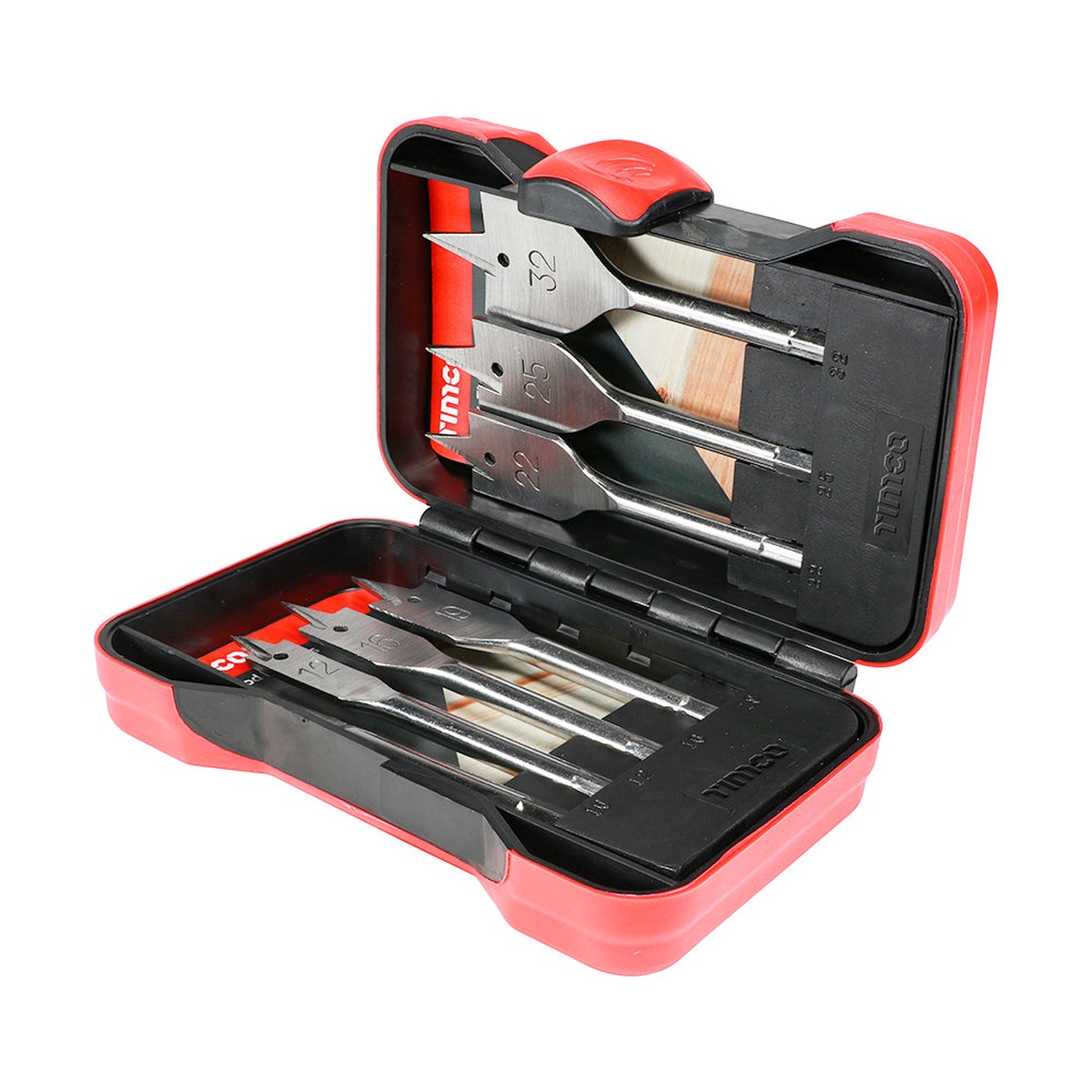 Timco - Flat Wood Bit Set 7pcs (7 Pieces Case)
