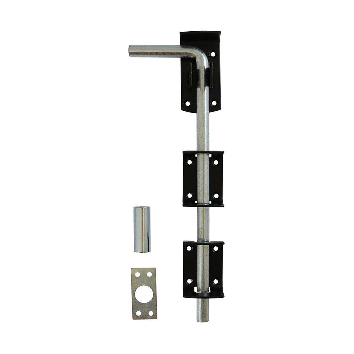 Timco - Garage Drop Down Bolt - Black 12" (1 Each Plain Bag)