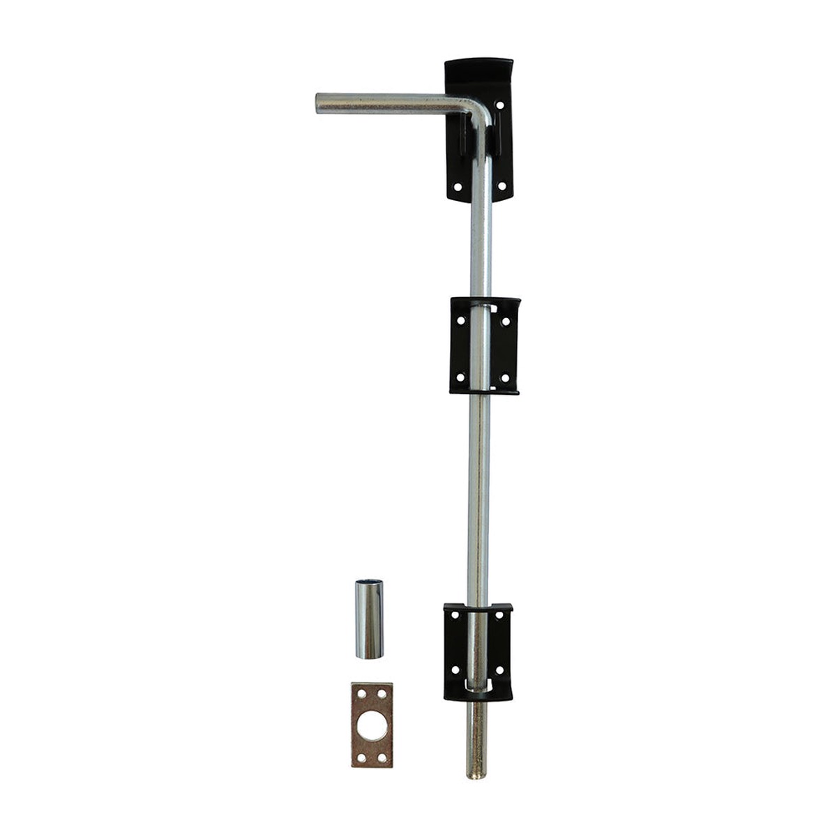 Timco - Garage Drop Down Bolt - Black 18" (1 Each Plain Bag)