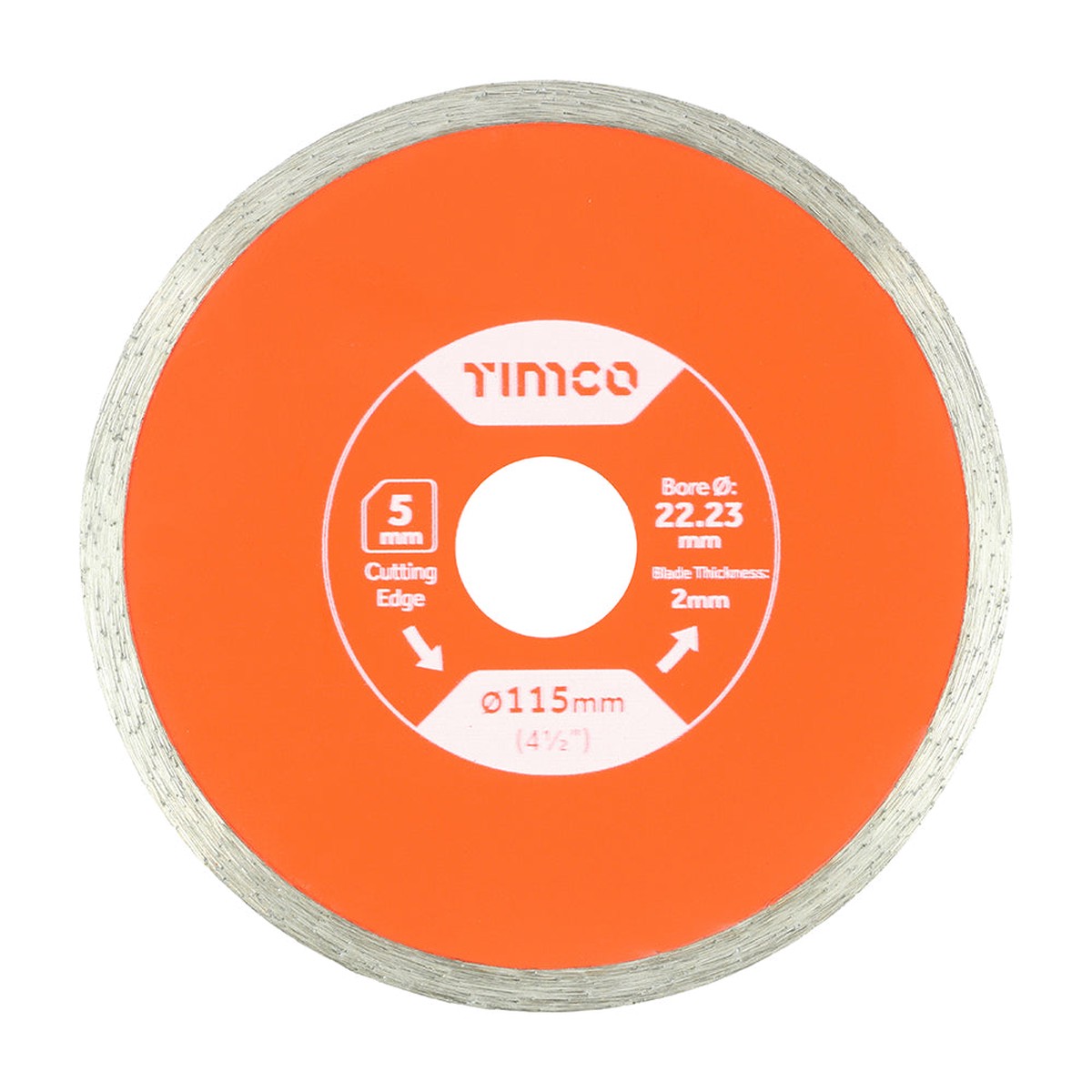 Timco - General Purpose Tile & Ceramic Diamond Blade - Continuous 115 x 22.2 (1 Each Box)