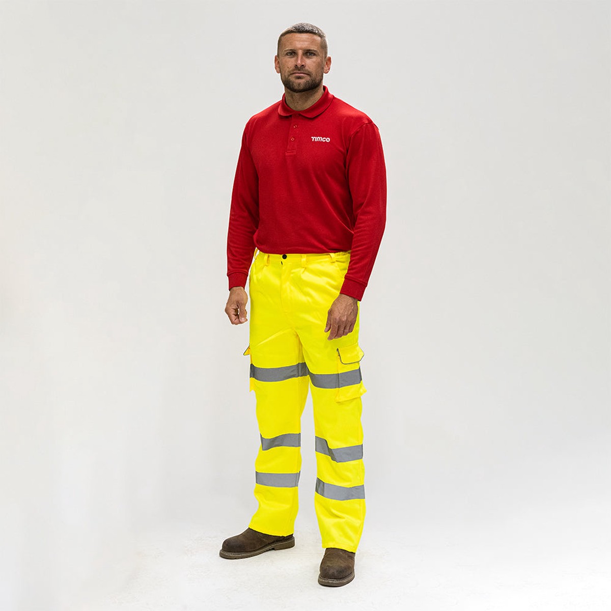 Timco - Hi-Visibility Executive Trousers - Yellow Medium (1 Each Bag)