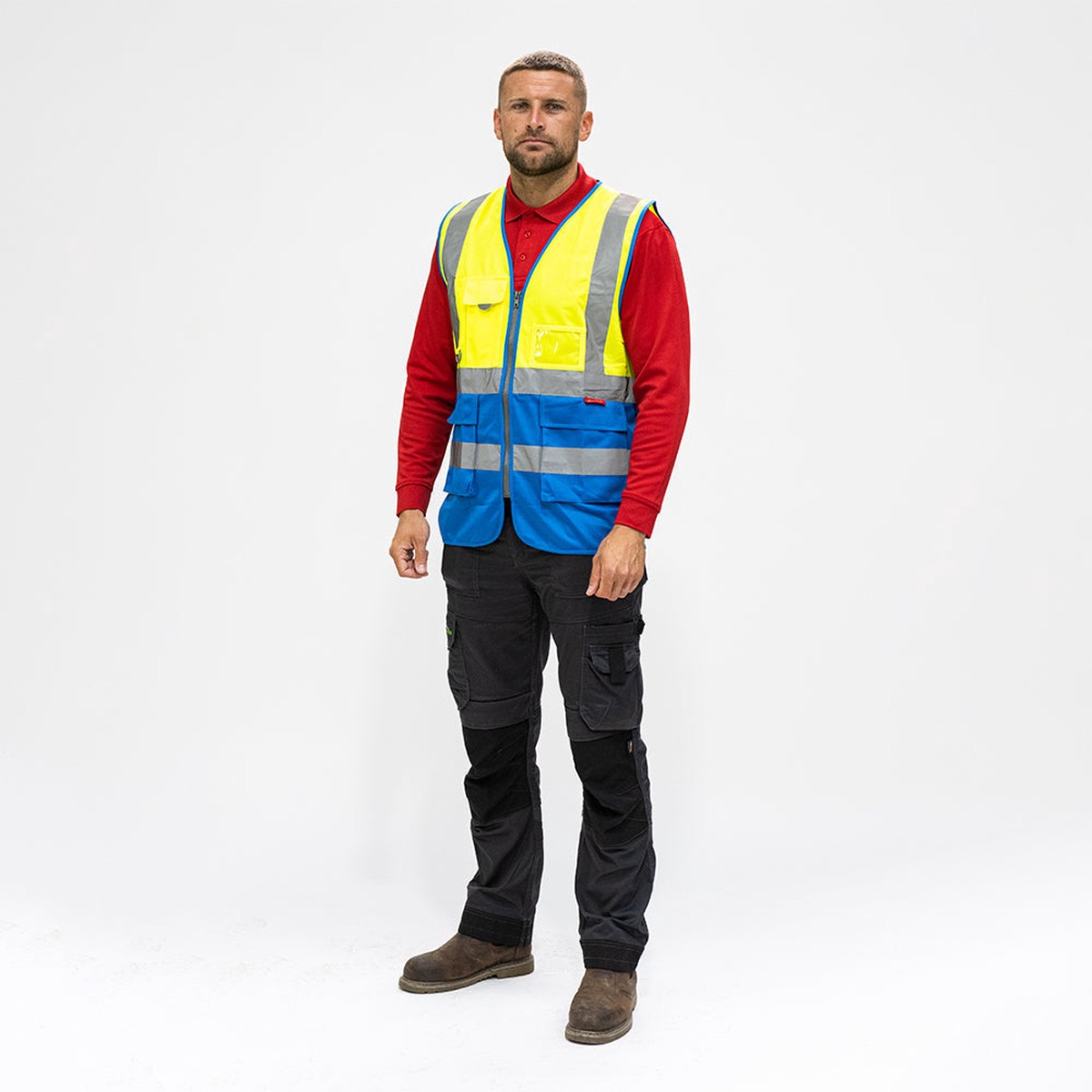 Timco - Hi-Visibility Executive Vest - Yellow & Blue Medium (1 Each Bag)