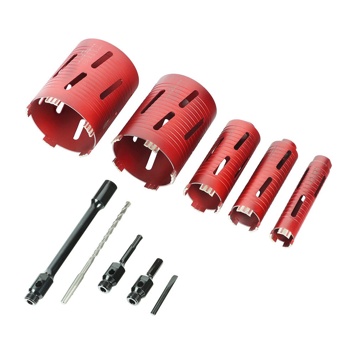 Timco - Premium Dry Diamond Core Drill Kit 5pcs (5 Pieces Case)