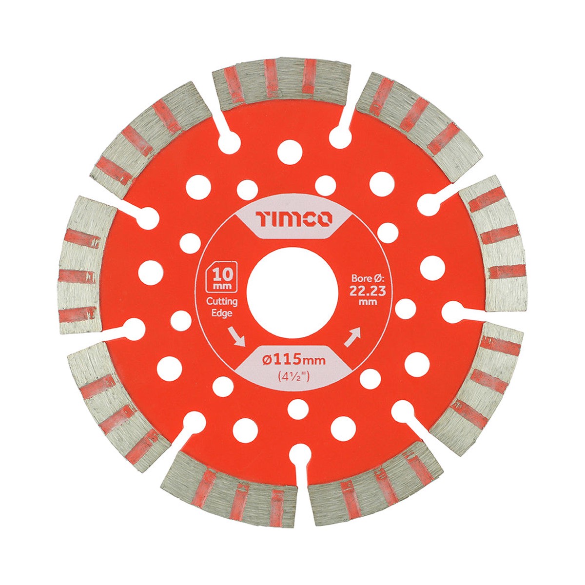 Timco - Trade Diamond Blade - Segmented 115 x 22.2 (1 Each Box)