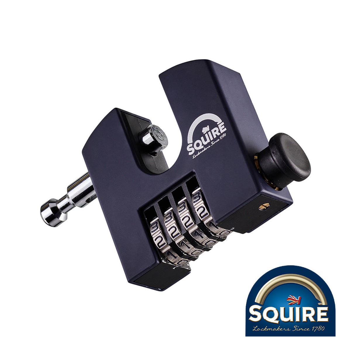 Squire - 4 Wheel Combination Block Lock - SHCB65 65mm (1 Each Blister Pack)