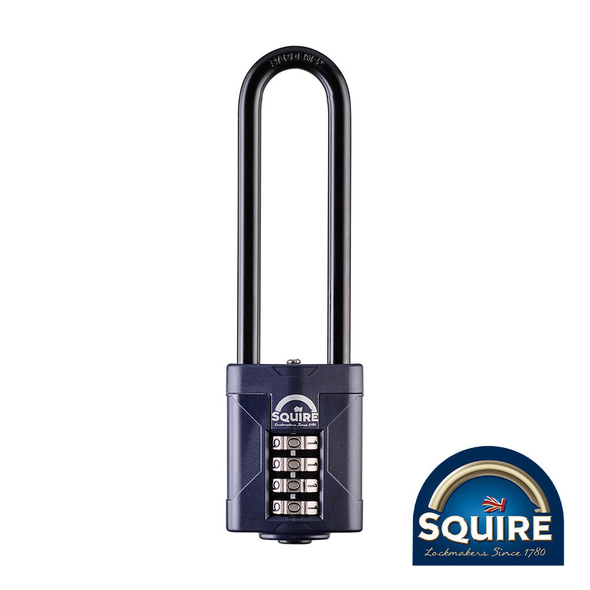 Squire - Combination Padlock - Steel 4" Long Shackle - CP50/4 50mm (1 Each Blister Pack)