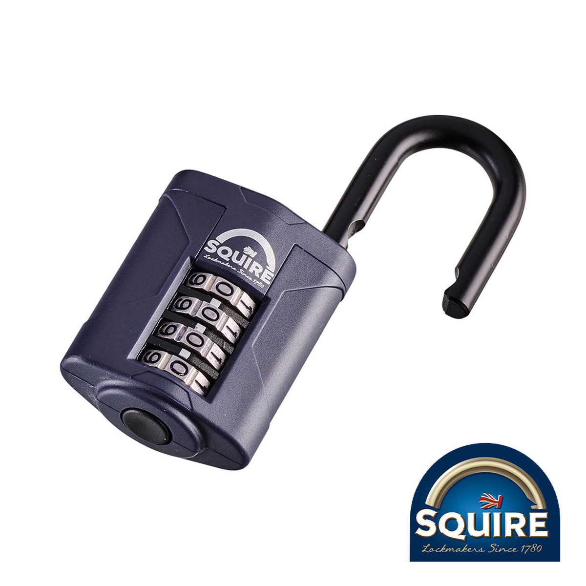 Squire - Combination Padlock - Steel Open Shackle - CP40 40mm (1 Each Blister Pack)