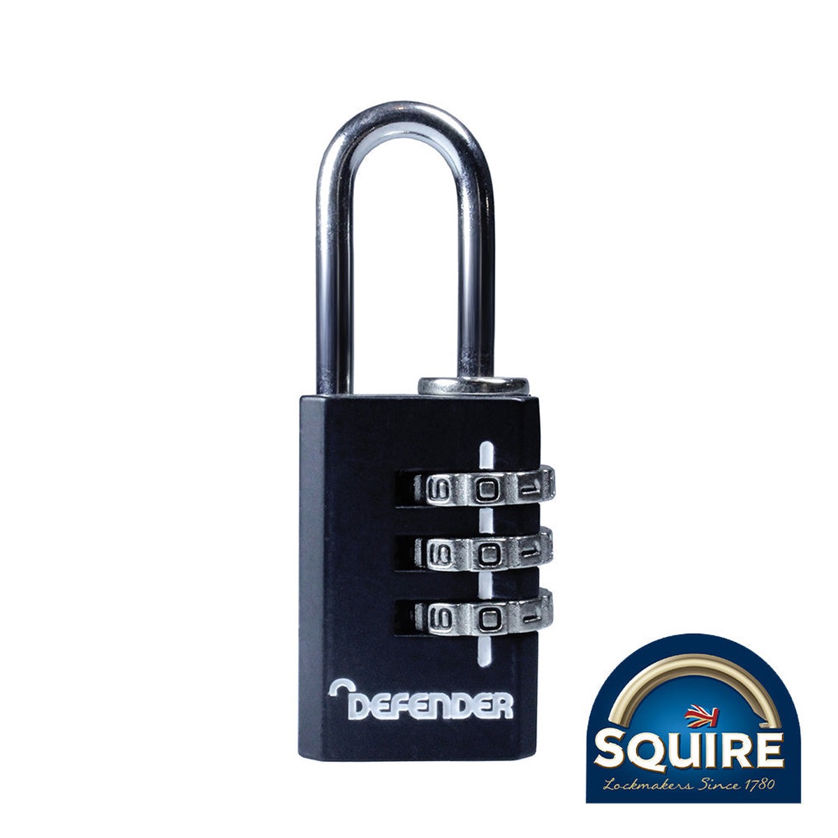 Squire - Defender Combination Padlock - DFCOMBI20 20mm (1 Each Blister Pack)